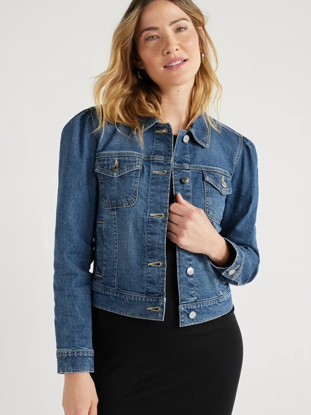 Elle cropped Denim Jacket for Women Sz XL